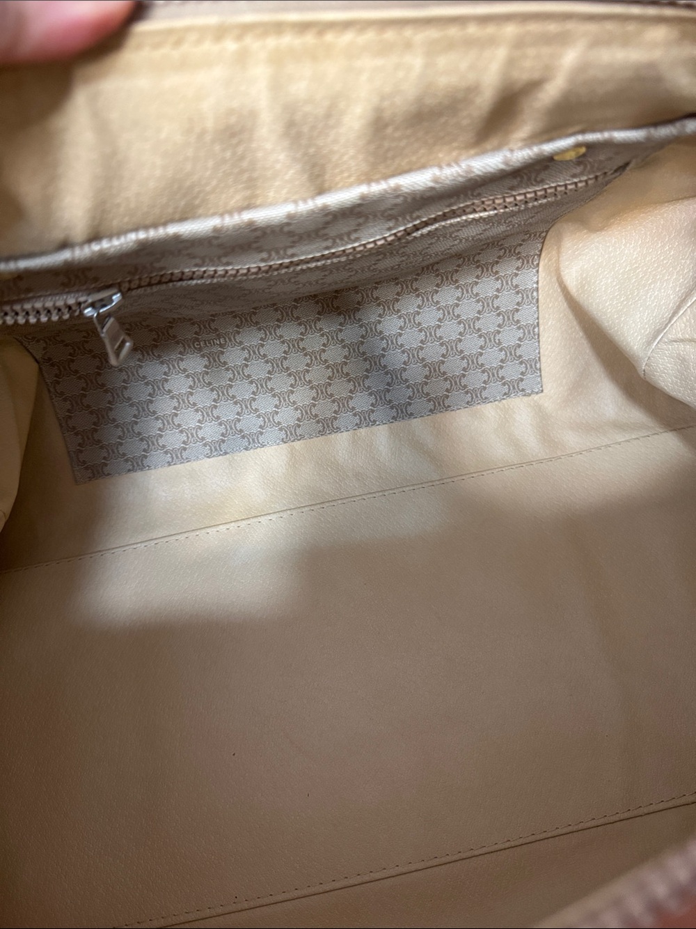 Celine Tan & Beige Monogram Canvas Duffel Bag - Picture 11 of 11